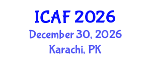 International Conference on Accounting and Finance (ICAF) December 30, 2026 - Karachi, Pakistan International Conference on Accounting and Finance (ICAF) December 30, 2026 - Karachi, Pakistan
