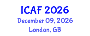 International Conference on Accounting and Finance (ICAF) December 09, 2026 - London, United Kingdom International Conference on Accounting and Finance (ICAF) December 09, 2026 - London, United Kingdom