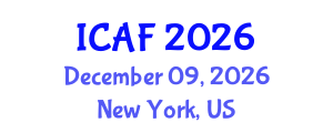 International Conference on Accounting and Finance (ICAF) December 09, 2026 - New York, United States International Conference on Accounting and Finance (ICAF) December 09, 2026 - New York, United States