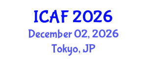 International Conference on Accounting and Finance (ICAF) December 02, 2026 - Tokyo, Japan International Conference on Accounting and Finance (ICAF) December 02, 2026 - Tokyo, Japan