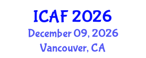 International Conference on Accounting and Finance (ICAF) December 09, 2026 - Vancouver, Canada International Conference on Accounting and Finance (ICAF) December 09, 2026 - Vancouver, Canada
