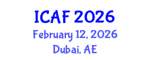 International Conference on Accounting and Finance (ICAF) February 12, 2026 - Dubai, United Arab Emirates International Conference on Accounting and Finance (ICAF) February 12, 2026 - Dubai, United Arab Emirates