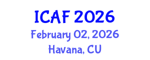 International Conference on Accounting and Finance (ICAF) February 02, 2026 - Havana, Cuba International Conference on Accounting and Finance (ICAF) February 02, 2026 - Havana, Cuba