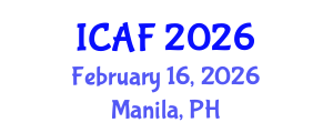 International Conference on Accounting and Finance (ICAF) February 16, 2026 - Manila, Philippines International Conference on Accounting and Finance (ICAF) February 16, 2026 - Manila, Philippines