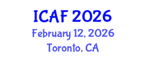 International Conference on Accounting and Finance (ICAF) February 12, 2026 - Toronto, Canada International Conference on Accounting and Finance (ICAF) February 12, 2026 - Toronto, Canada
