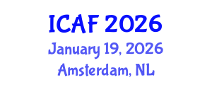 International Conference on Accounting and Finance (ICAF) January 19, 2026 - Amsterdam, Netherlands International Conference on Accounting and Finance (ICAF) January 19, 2026 - Amsterdam, Netherlands