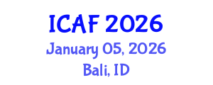 International Conference on Accounting and Finance (ICAF) January 05, 2026 - Bali, Indonesia International Conference on Accounting and Finance (ICAF) January 05, 2026 - Bali, Indonesia