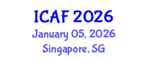 International Conference on Accounting and Finance (ICAF) January 05, 2026 - Singapore, Singapore International Conference on Accounting and Finance (ICAF) January 05, 2026 - Singapore, Singapore