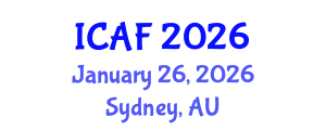International Conference on Accounting and Finance (ICAF) January 26, 2026 - Sydney, Australia International Conference on Accounting and Finance (ICAF) January 26, 2026 - Sydney, Australia