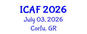 International Conference on Accounting and Finance (ICAF) July 03, 2026 - Corfu, Greece International Conference on Accounting and Finance (ICAF) July 03, 2026 - Corfu, Greece