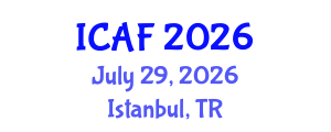 International Conference on Accounting and Finance (ICAF) July 29, 2026 - Istanbul, Turkey International Conference on Accounting and Finance (ICAF) July 29, 2026 - Istanbul, Turkey
