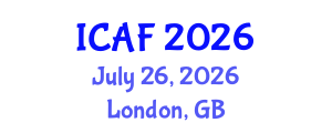 International Conference on Accounting and Finance (ICAF) July 26, 2026 - London, United Kingdom International Conference on Accounting and Finance (ICAF) July 26, 2026 - London, United Kingdom
