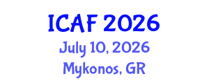 International Conference on Accounting and Finance (ICAF) July 10, 2026 - Mykonos, Greece International Conference on Accounting and Finance (ICAF) July 10, 2026 - Mykonos, Greece