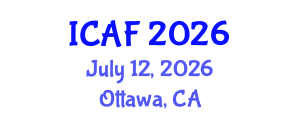International Conference on Accounting and Finance (ICAF) July 12, 2026 - Ottawa, Canada International Conference on Accounting and Finance (ICAF) July 12, 2026 - Ottawa, Canada