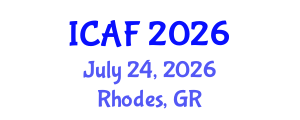 International Conference on Accounting and Finance (ICAF) July 24, 2026 - Rhodes, Greece International Conference on Accounting and Finance (ICAF) July 24, 2026 - Rhodes, Greece