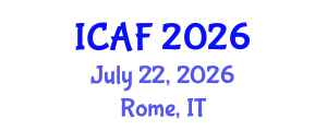 International Conference on Accounting and Finance (ICAF) July 22, 2026 - Rome, Italy International Conference on Accounting and Finance (ICAF) July 22, 2026 - Rome, Italy