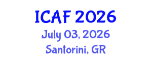 International Conference on Accounting and Finance (ICAF) July 03, 2026 - Santorini, Greece International Conference on Accounting and Finance (ICAF) July 03, 2026 - Santorini, Greece