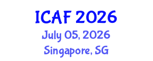 International Conference on Accounting and Finance (ICAF) July 05, 2026 - Singapore, Singapore International Conference on Accounting and Finance (ICAF) July 05, 2026 - Singapore, Singapore