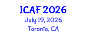 International Conference on Accounting and Finance (ICAF) July 19, 2026 - Toronto, Canada International Conference on Accounting and Finance (ICAF) July 19, 2026 - Toronto, Canada