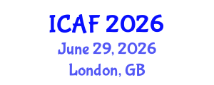International Conference on Accounting and Finance (ICAF) June 29, 2026 - London, United Kingdom International Conference on Accounting and Finance (ICAF) June 29, 2026 - London, United Kingdom