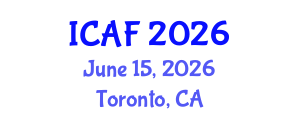 International Conference on Accounting and Finance (ICAF) June 15, 2026 - Toronto, Canada International Conference on Accounting and Finance (ICAF) June 15, 2026 - Toronto, Canada