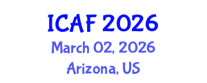 International Conference on Accounting and Finance (ICAF) March 02, 2026 - Arizona, United States International Conference on Accounting and Finance (ICAF) March 02, 2026 - Arizona, United States