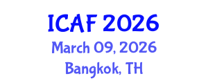 International Conference on Accounting and Finance (ICAF) March 09, 2026 - Bangkok, Thailand International Conference on Accounting and Finance (ICAF) March 09, 2026 - Bangkok, Thailand