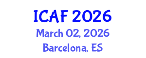 International Conference on Accounting and Finance (ICAF) March 02, 2026 - Barcelona, Spain International Conference on Accounting and Finance (ICAF) March 02, 2026 - Barcelona, Spain