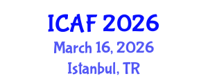 International Conference on Accounting and Finance (ICAF) March 16, 2026 - Istanbul, Turkey International Conference on Accounting and Finance (ICAF) March 16, 2026 - Istanbul, Turkey