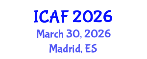 International Conference on Accounting and Finance (ICAF) March 30, 2026 - Madrid, Spain International Conference on Accounting and Finance (ICAF) March 30, 2026 - Madrid, Spain