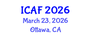 International Conference on Accounting and Finance (ICAF) March 23, 2026 - Ottawa, Canada International Conference on Accounting and Finance (ICAF) March 23, 2026 - Ottawa, Canada