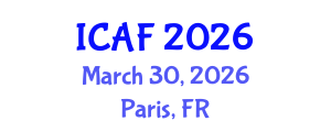 International Conference on Accounting and Finance (ICAF) March 30, 2026 - Paris, France International Conference on Accounting and Finance (ICAF) March 30, 2026 - Paris, France