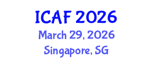 International Conference on Accounting and Finance (ICAF) March 29, 2026 - Singapore, Singapore