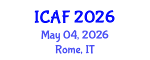 International Conference on Accounting and Finance (ICAF) May 04, 2026 - Rome, Italy International Conference on Accounting and Finance (ICAF) May 04, 2026 - Rome, Italy