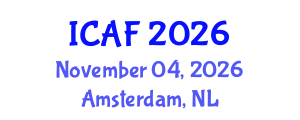 International Conference on Accounting and Finance (ICAF) November 04, 2026 - Amsterdam, Netherlands International Conference on Accounting and Finance (ICAF) November 04, 2026 - Amsterdam, Netherlands
