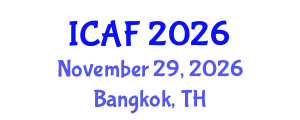 International Conference on Accounting and Finance (ICAF) November 29, 2026 - Bangkok, Thailand International Conference on Accounting and Finance (ICAF) November 29, 2026 - Bangkok, Thailand