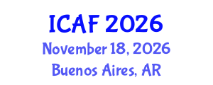 International Conference on Accounting and Finance (ICAF) November 18, 2026 - Buenos Aires, Argentina International Conference on Accounting and Finance (ICAF) November 18, 2026 - Buenos Aires, Argentina