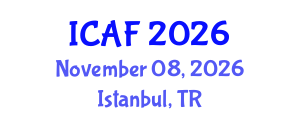 International Conference on Accounting and Finance (ICAF) November 08, 2026 - Istanbul, Turkey International Conference on Accounting and Finance (ICAF) November 08, 2026 - Istanbul, Turkey