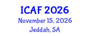 International Conference on Accounting and Finance (ICAF) November 15, 2026 - Jeddah, Saudi Arabia International Conference on Accounting and Finance (ICAF) November 15, 2026 - Jeddah, Saudi Arabia