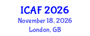 International Conference on Accounting and Finance (ICAF) November 18, 2026 - London, United Kingdom International Conference on Accounting and Finance (ICAF) November 18, 2026 - London, United Kingdom