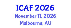 International Conference on Accounting and Finance (ICAF) November 11, 2026 - Melbourne, Australia International Conference on Accounting and Finance (ICAF) November 11, 2026 - Melbourne, Australia