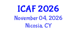 International Conference on Accounting and Finance (ICAF) November 04, 2026 - Nicosia, Cyprus International Conference on Accounting and Finance (ICAF) November 04, 2026 - Nicosia, Cyprus