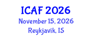 International Conference on Accounting and Finance (ICAF) November 15, 2026 - Reykjavik, Iceland International Conference on Accounting and Finance (ICAF) November 15, 2026 - Reykjavik, Iceland
