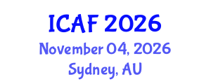 International Conference on Accounting and Finance (ICAF) November 04, 2026 - Sydney, Australia International Conference on Accounting and Finance (ICAF) November 04, 2026 - Sydney, Australia