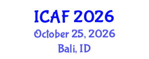 International Conference on Accounting and Finance (ICAF) October 25, 2026 - Bali, Indonesia International Conference on Accounting and Finance (ICAF) October 25, 2026 - Bali, Indonesia