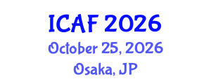 International Conference on Accounting and Finance (ICAF) October 25, 2026 - Osaka, Japan International Conference on Accounting and Finance (ICAF) October 25, 2026 - Osaka, Japan