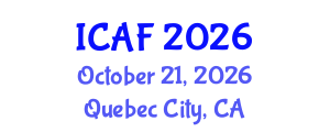 International Conference on Accounting and Finance (ICAF) October 21, 2026 - Quebec City, Canada International Conference on Accounting and Finance (ICAF) October 21, 2026 - Quebec City, Canada