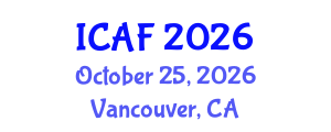 International Conference on Accounting and Finance (ICAF) October 25, 2026 - Vancouver, Canada International Conference on Accounting and Finance (ICAF) October 25, 2026 - Vancouver, Canada