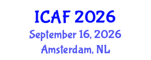 International Conference on Accounting and Finance (ICAF) September 16, 2026 - Amsterdam, Netherlands International Conference on Accounting and Finance (ICAF) September 16, 2026 - Amsterdam, Netherlands