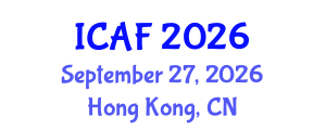 International Conference on Accounting and Finance (ICAF) September 27, 2026 - Hong Kong, China International Conference on Accounting and Finance (ICAF) September 27, 2026 - Hong Kong, China